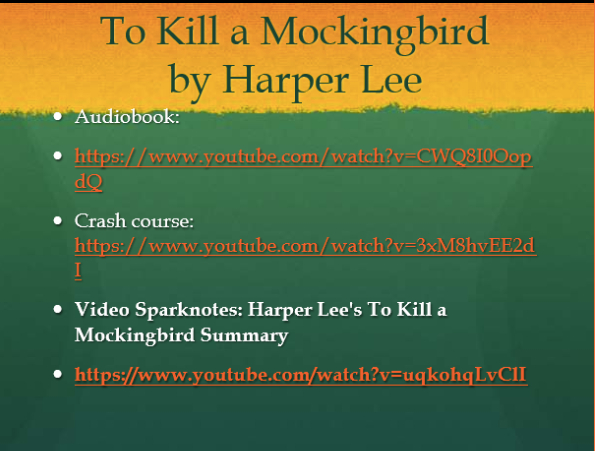 To Kill a Mockingbird PPT